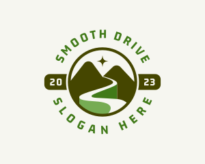 Driveway - Mountain Adventure Road logo design