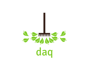 Dwarves - Leaf Gardening Rake logo design