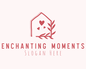 Romantic Dating Garden House logo design