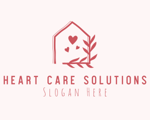 Romantic Dating Garden House logo design