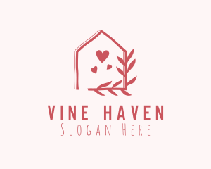 Romantic Dating Garden House logo design