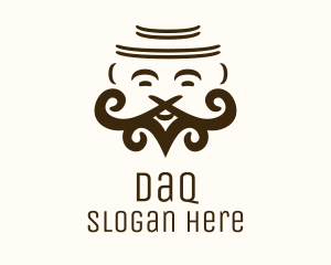 Bearded Father Face Logo