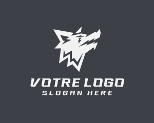 Lightning Wolf Howl  Logo