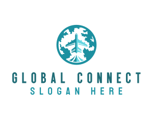 Globe Worldwide Flight logo design