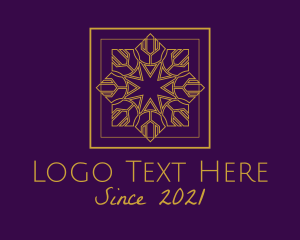Art Nouveau - Elegant Star Frame logo design