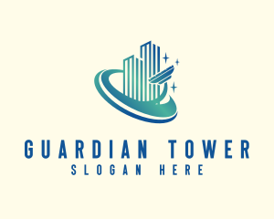 Tower Cleaning Wiper logo design