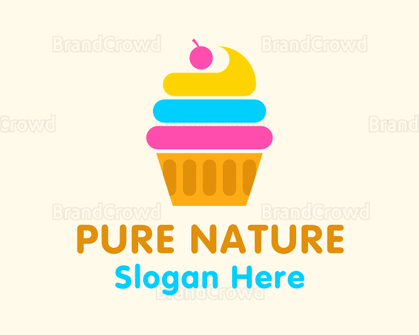 Modern Cupcake Pastry Logo