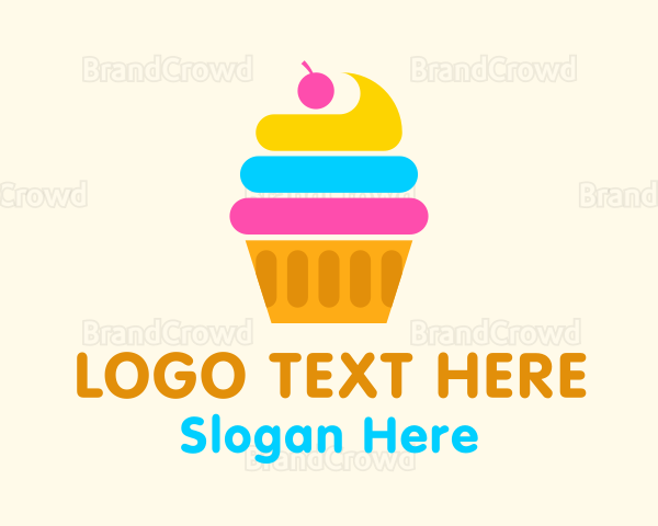 Modern Cupcake Pastry Logo