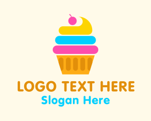 Delicious - Modern Cupcake Pastry logo design