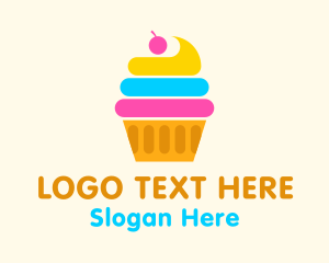 Modern Cupcake Pastry Logo