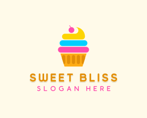 Modern Cupcake Pastry logo design