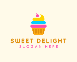 Modern Cupcake Pastry logo design