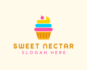 Modern Cupcake Pastry logo design