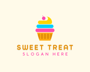 Modern Cupcake Pastry logo design