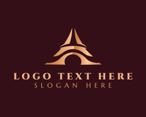 Infrastracture - Elegant Arch Letter A logo design
