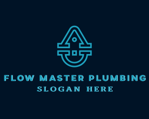 Plumbing - Industrial Home Plumbing logo design