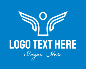 Angel - Minimalist Holy Angel logo design