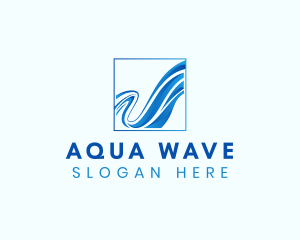Aqua - Aqua Water Wave logo design