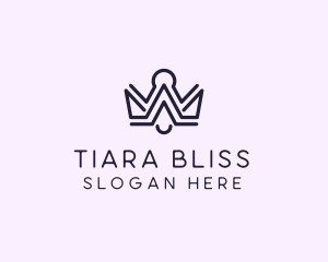 Luxury Pageant Tiara logo design