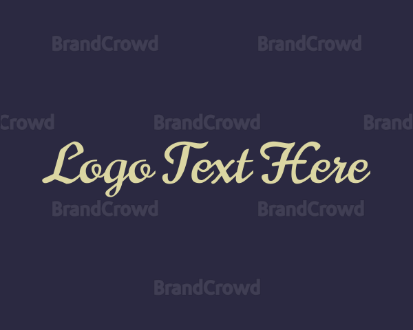 Luxurious Script Brand Logo