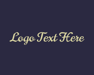 Wordmark - Luxurious Script Brand logo design