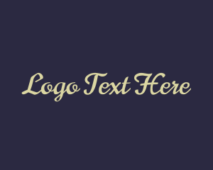 Cursive - Luxurious Script Brand logo design