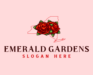 Flower Rose New York logo design