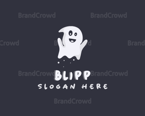 Halloween Spirit Ghost Logo