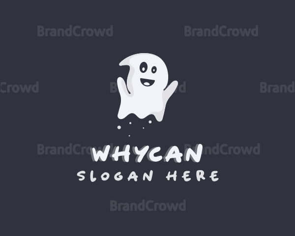 Halloween Spirit Ghost Logo