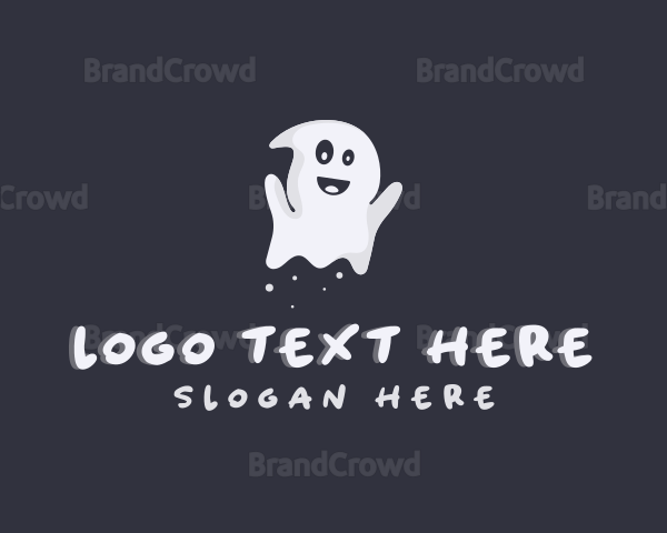 Halloween Spirit Ghost Logo