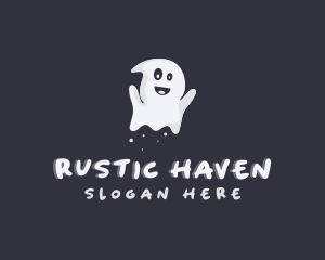 Halloween Spirit Ghost Logo