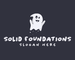 Halloween Spirit Ghost Logo