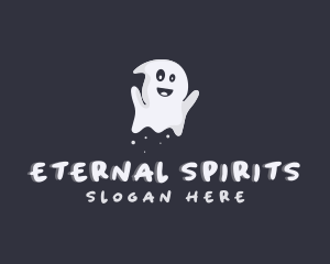 Halloween Spirit Ghost logo design