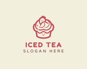 Cute Pastry Cupcake logo design