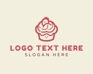 Bread - Cute Pastry Cupcake logo design