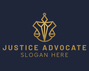 Prosecutor - Elegant Prosecutor Justice Scale logo design