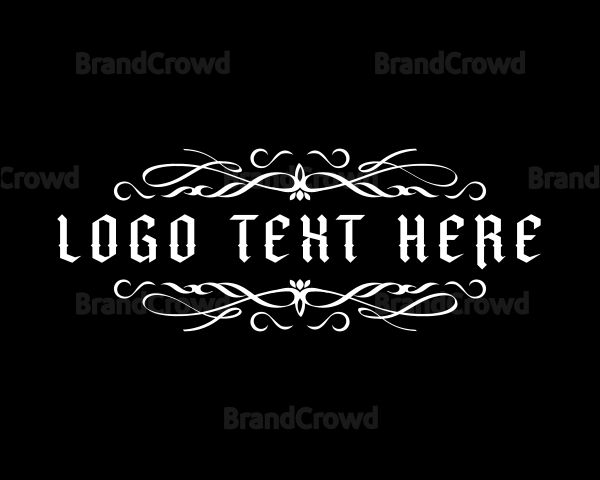 Ornamental Gothic Tattoo Logo