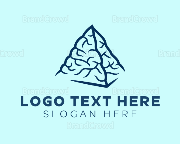 Blue Pyramid Brain Logo