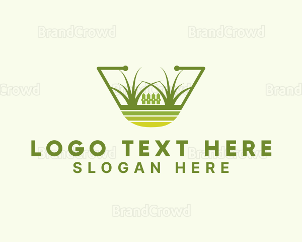 Lawn Fence Landscaping Logo