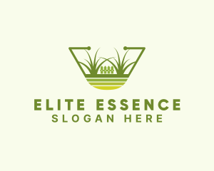 Lawn Care - Lawn Fence Landscaping logo design