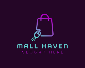 Online Shopping Bag logo design