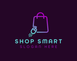 Online Shopping Bag logo design