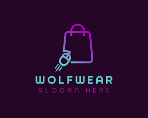 Ecommerce - Online Shopping Bag logo design