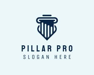 Law Firm Pillar Finance logo design