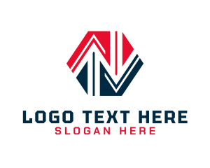 Import - Hexagon Business Arrow logo design