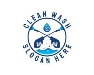 Washer - Pressure Washer Cleaning logo design