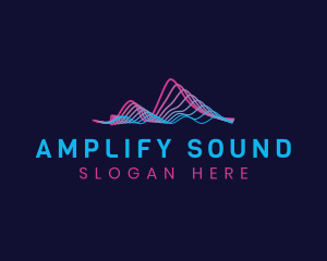 Music Sonic Sound Wave  logo design