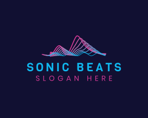 Music Sonic Sound Wave  logo design