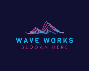 Music Sonic Sound Wave  logo design