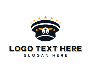 Seaman - Captain Hat Seafarer logo design